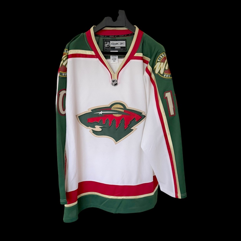 Reebok CCM Minnesota Wild Marian Gaborik 10 Authentic NHL Jersey White Mens 52